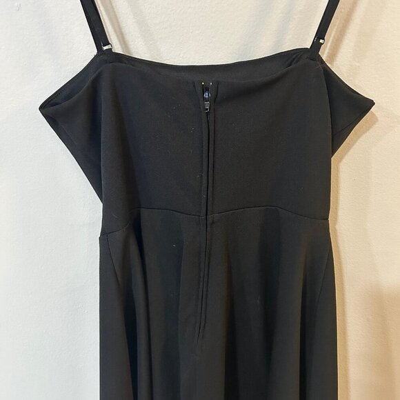 B. Darlin Juniors Black Spaghetti Strap Fit & Flare Mini Dress Size XL 9/10 - Picture 6 of 7